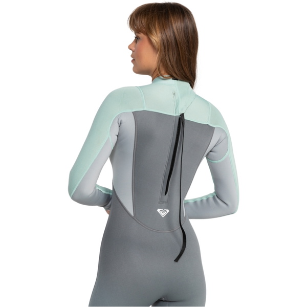 2025 Roxy Mujer Prologue 3/2mm Back Zip Neopreno ERJW103166 - Ice Green